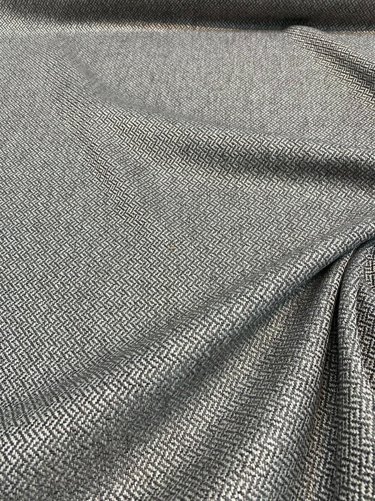 Robert Allen Nobletex Chenille Upholstery Fabric - Greystone Tweed, 55" Width (1 Yard)