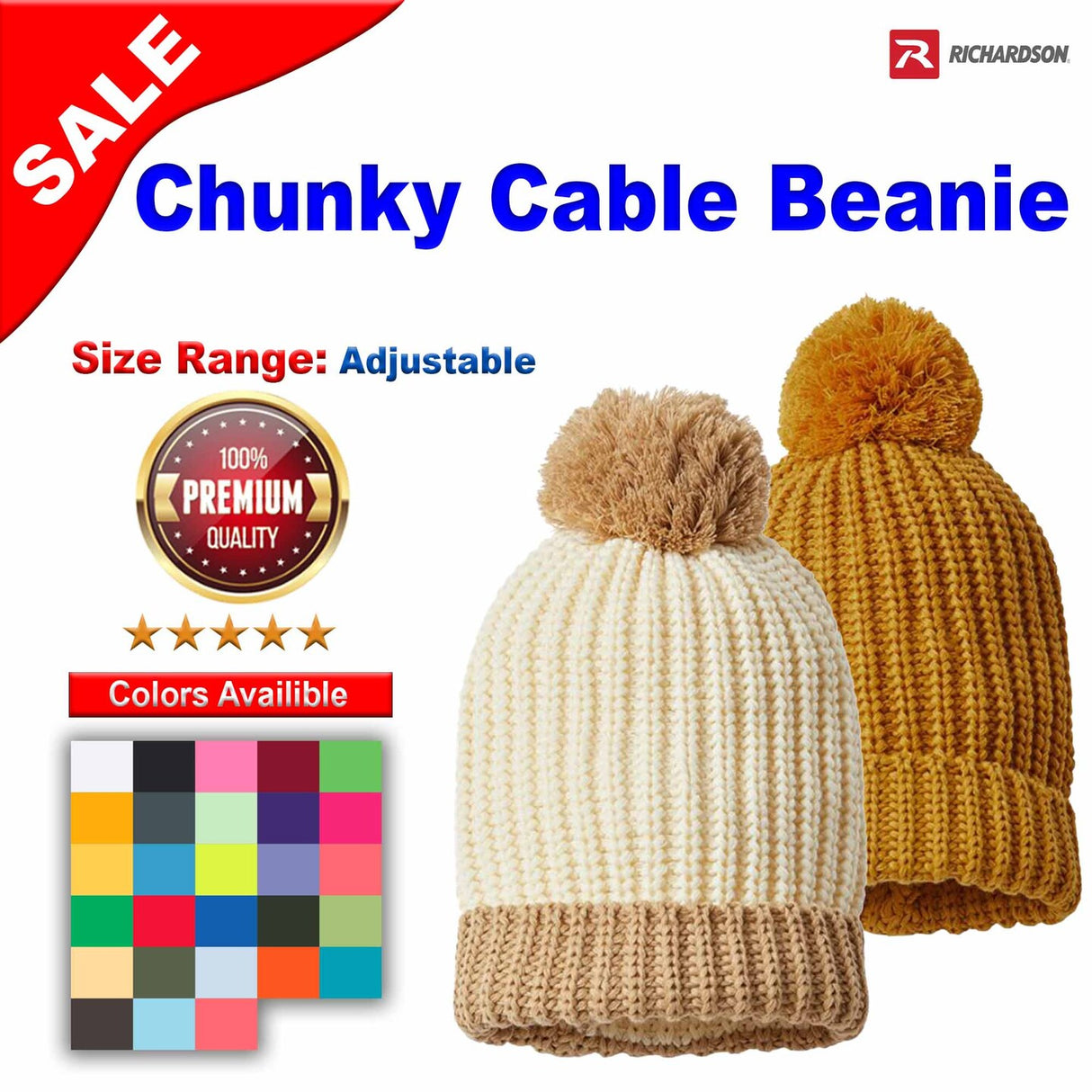 Richardson® Chunky Cable Beanie