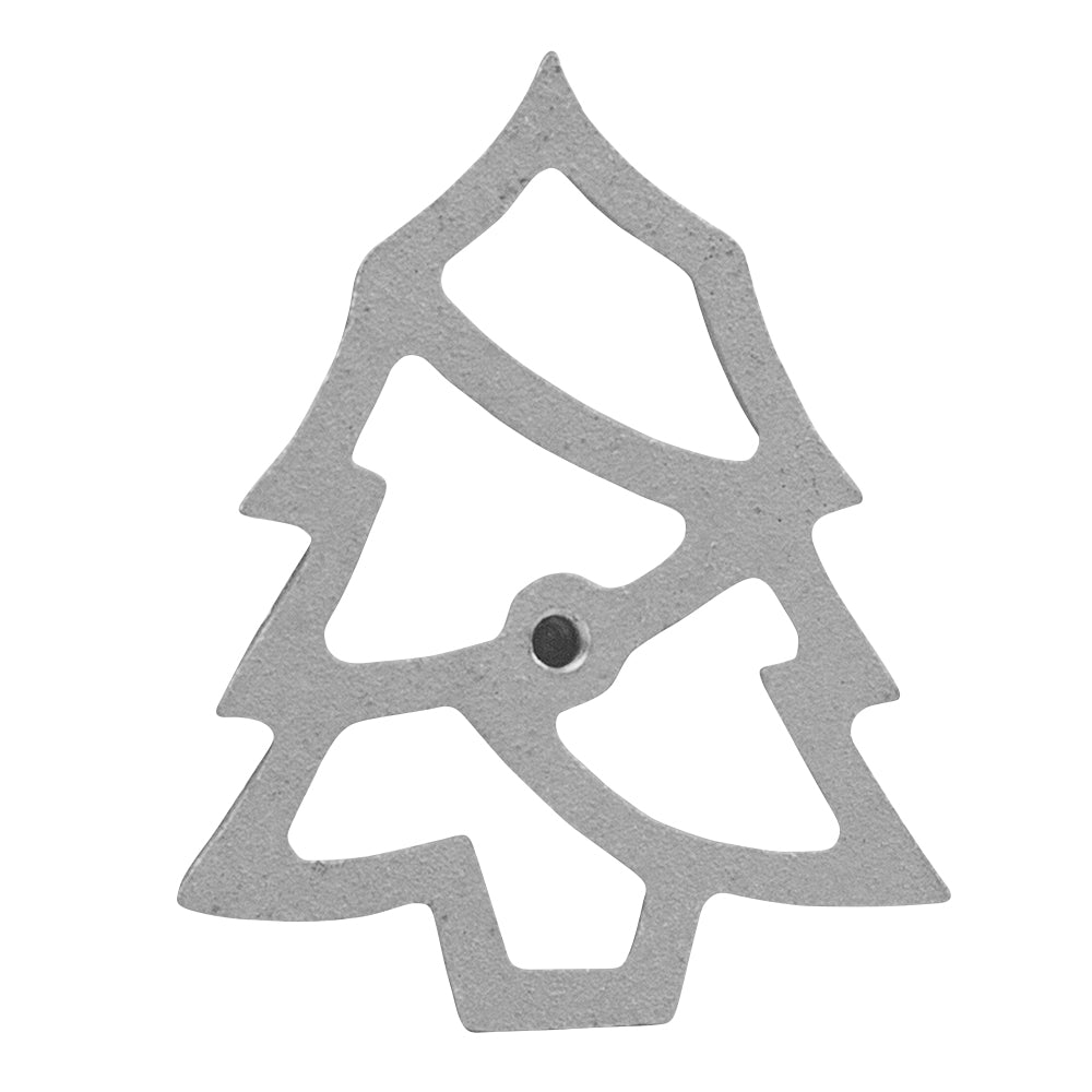 O'Creme Rosette-Iron Mold, Cast Aluminum Modern Christmas Tree Shape