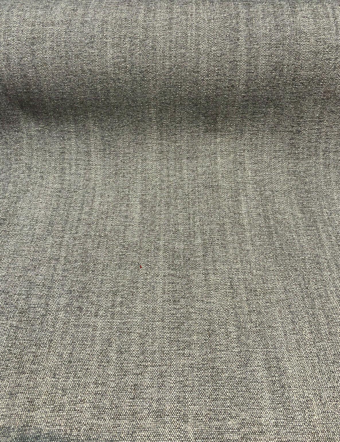 Brixton Gravel Linen Blend Textured Chenille Upholstery Fabric - Gravel, 57" Width (By The Yard)