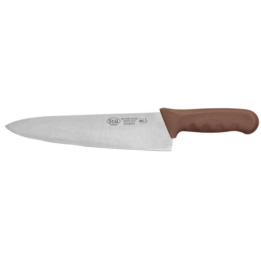 Winco 10" Brown Stal Cook's Knife