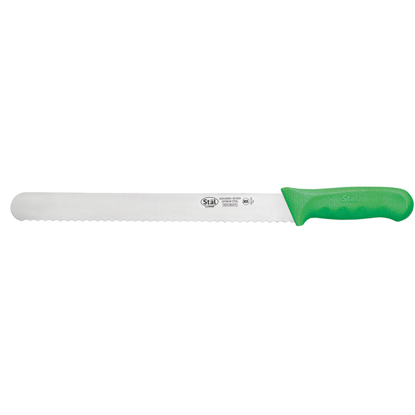 Winco Stal 12" Green Bread Knife