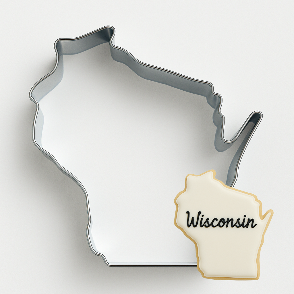 State Of Wisconsin Cookie Cutter 4 in