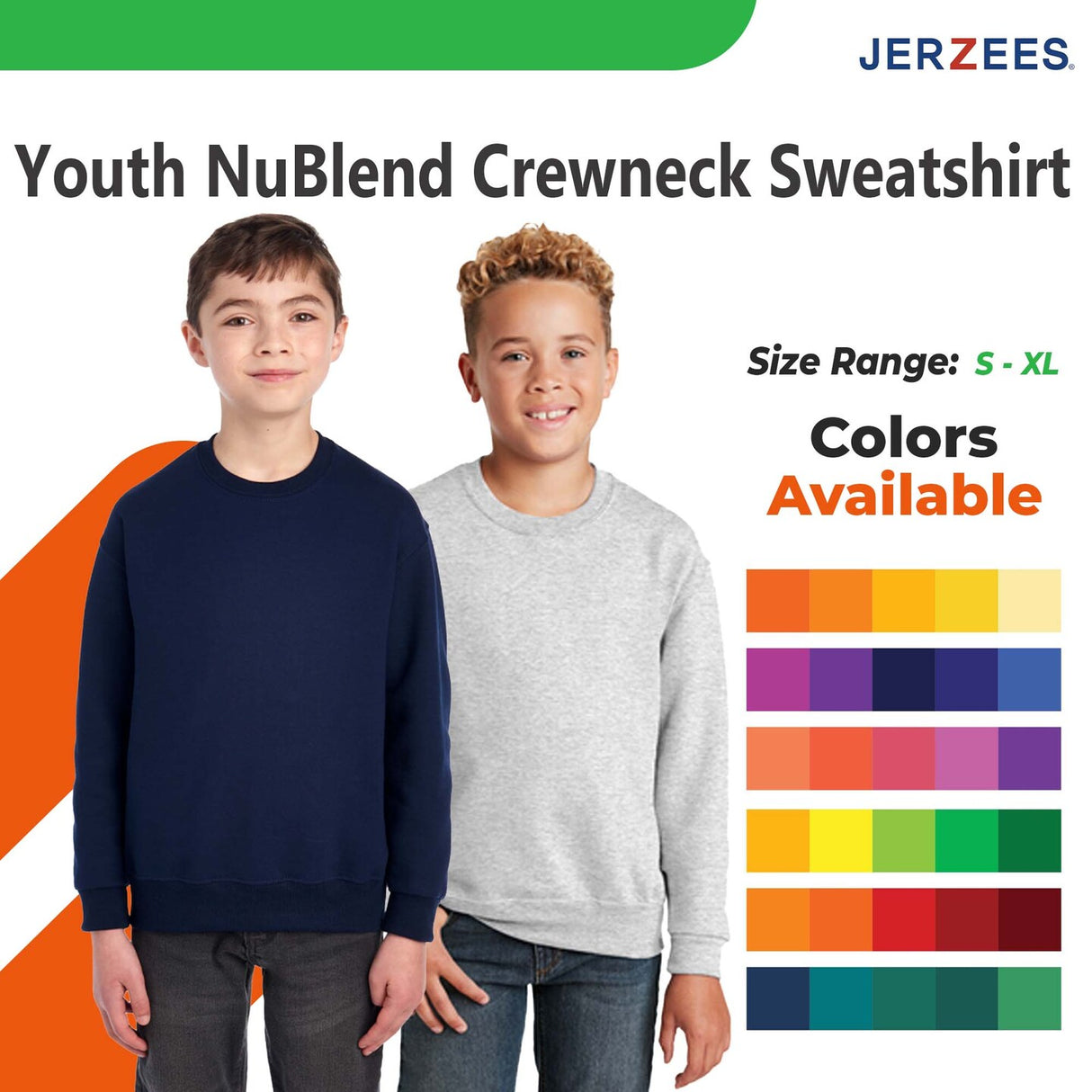 Jerzees® Youth Nublend Crewneck Sweatshirt