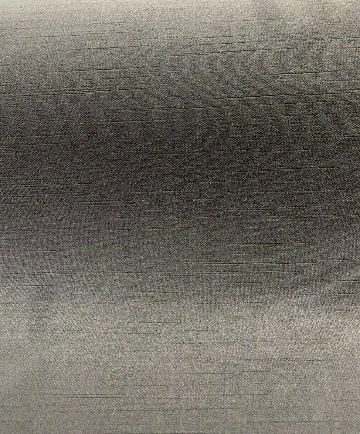 Charcoal Solid Soft Polyester Upholstery Fabric - Charcoal Solid, 56" Width (1 Yard)