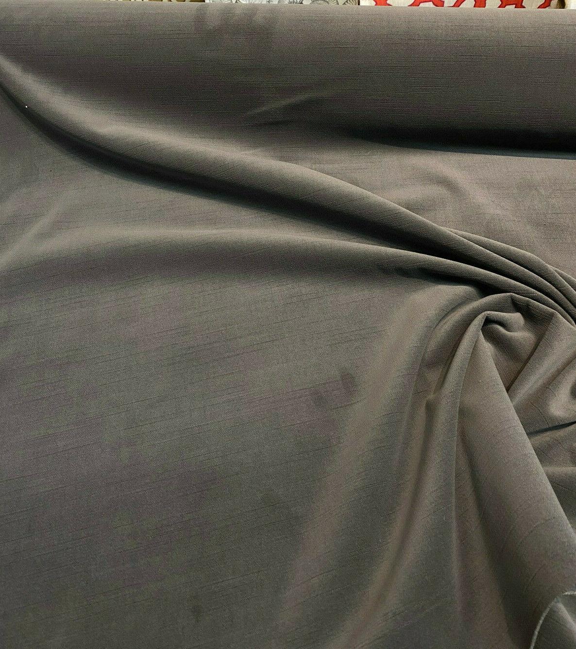 Charcoal Solid Soft Polyester Upholstery Fabric - Charcoal Solid, 56" Width (1 Yard)