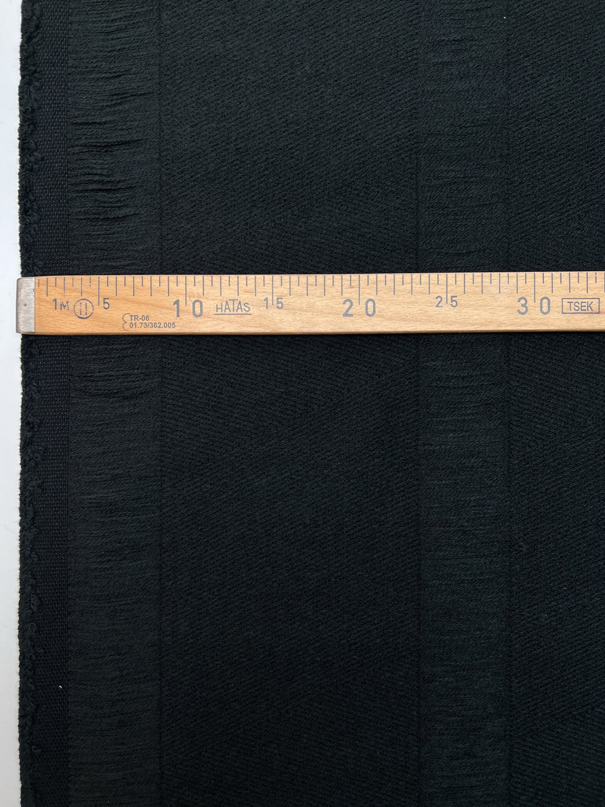 Polyester Tweed Coat Fabric Black