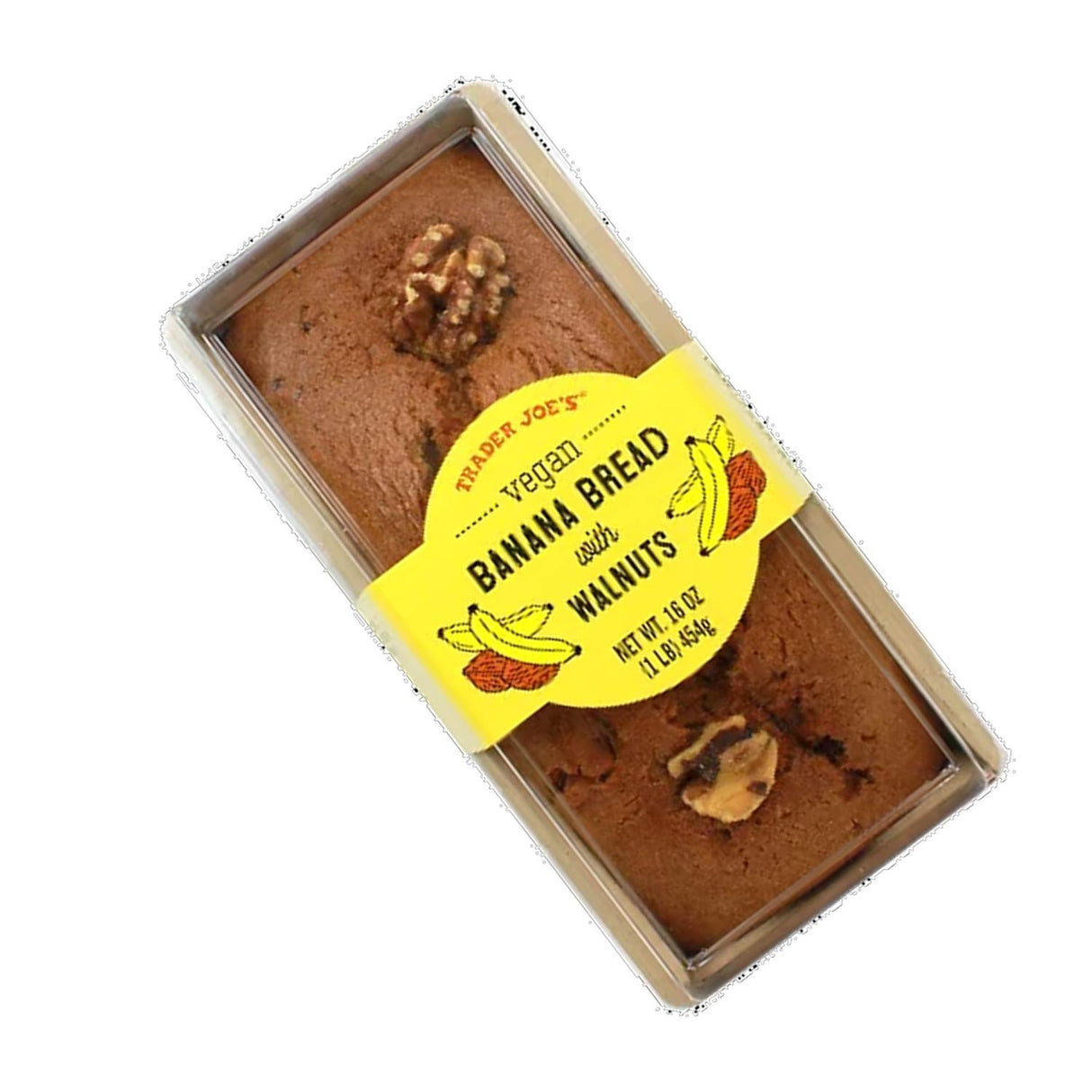 Trader Joe's Vegan Banana Bread with Walnuts (16 Oz)