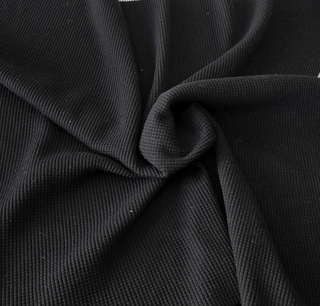 Thermal Knit Fabric Black 250 GSM