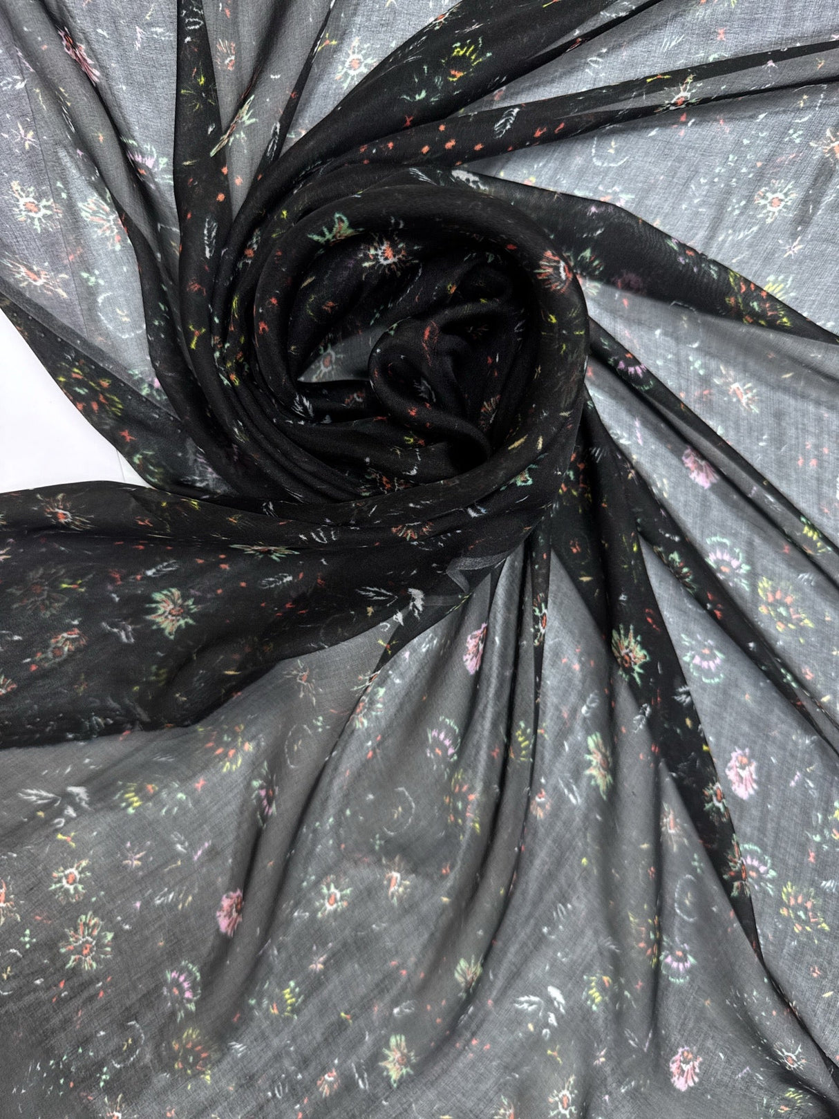 Silk Chiffon Floral Multicolour