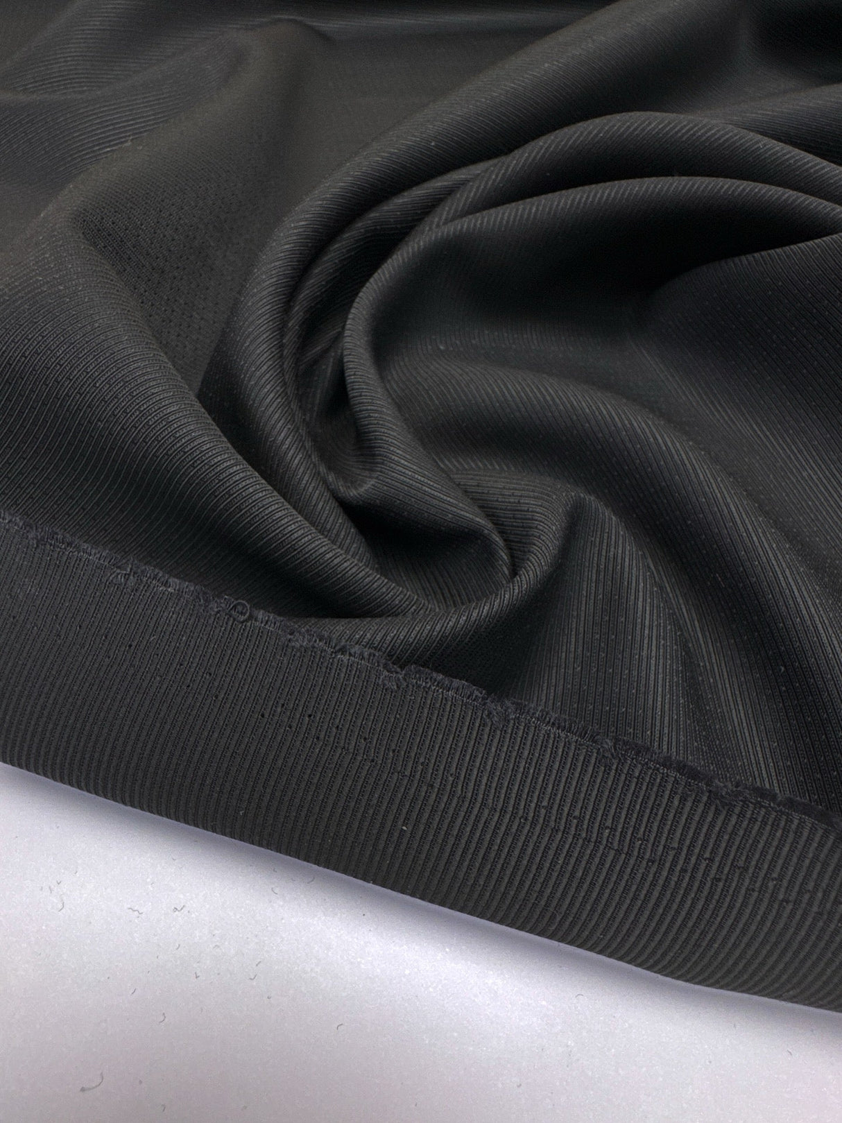 Wool Acetate Jacquard Suiting Fabric Black