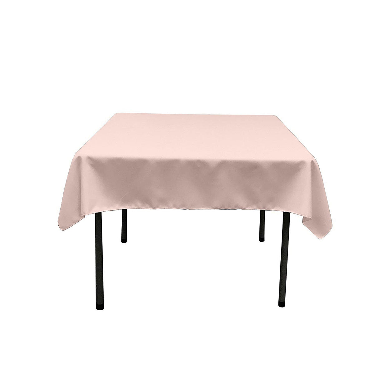 48X48 Square Poly Poplin Tablecloth Polyester Fabric - Solid Color, 48" X 48" (1 Piece)