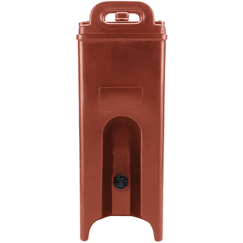 Cambro 500LCDPL 4-3/4 Gallon Insulated Soup Container with Plug, Brick Red