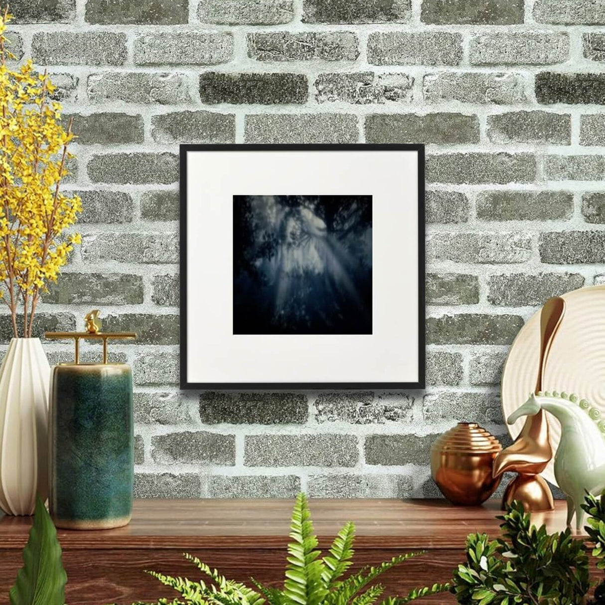 12½x12½" Black Aluminum Frame – No-Nail Hanging, Safe Front Protection, Multiple Sizes!