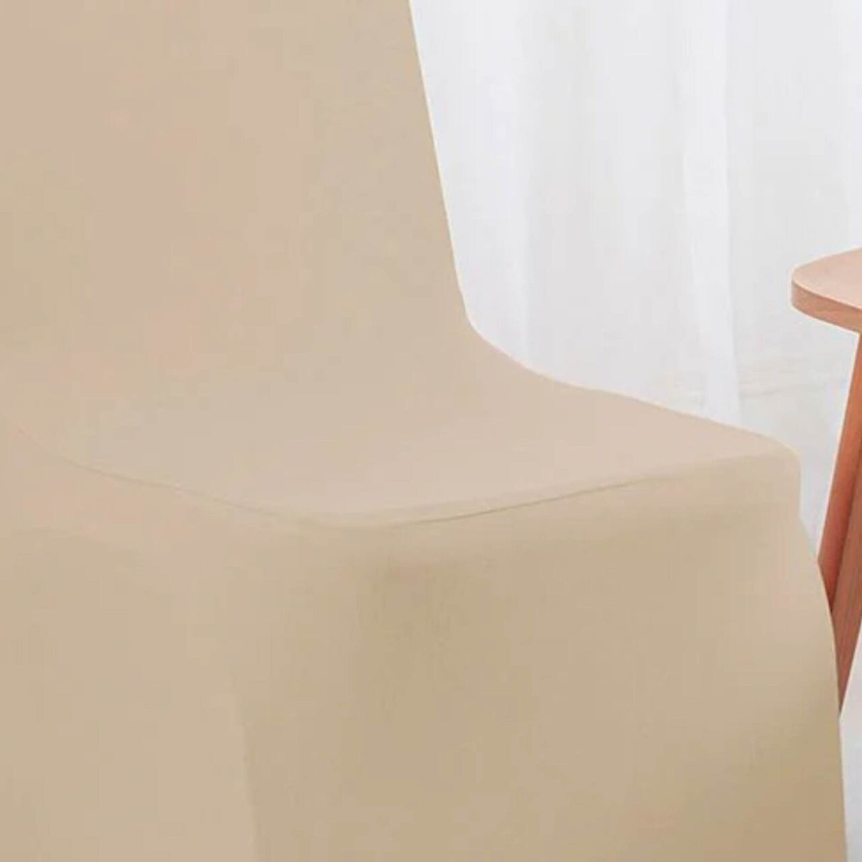 1 Piece Champagne Old Shade Spandex Banquet Chair Cover for Elegant Event Seating