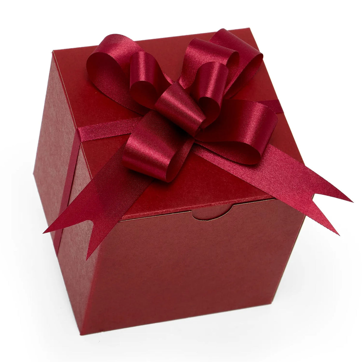 Satin Fabric Butterfly Pull Bows 4 '' Wine Color 50 each / package