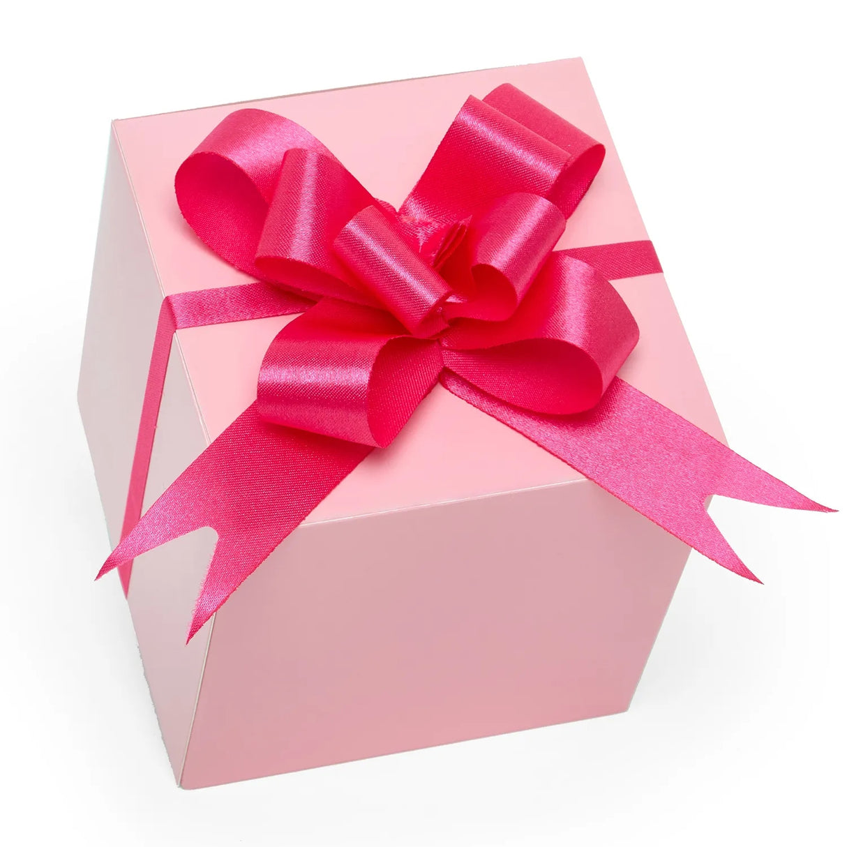 Satin Fabric Butterfly Pull Bows 4 '' Shocking Pink Color 50 each / package