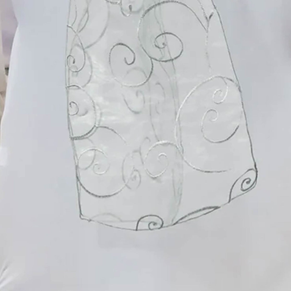 10 Pieces Silver Embroidered Organza Chair Sashes 8"x108" Elegant Event & Wedding Decor