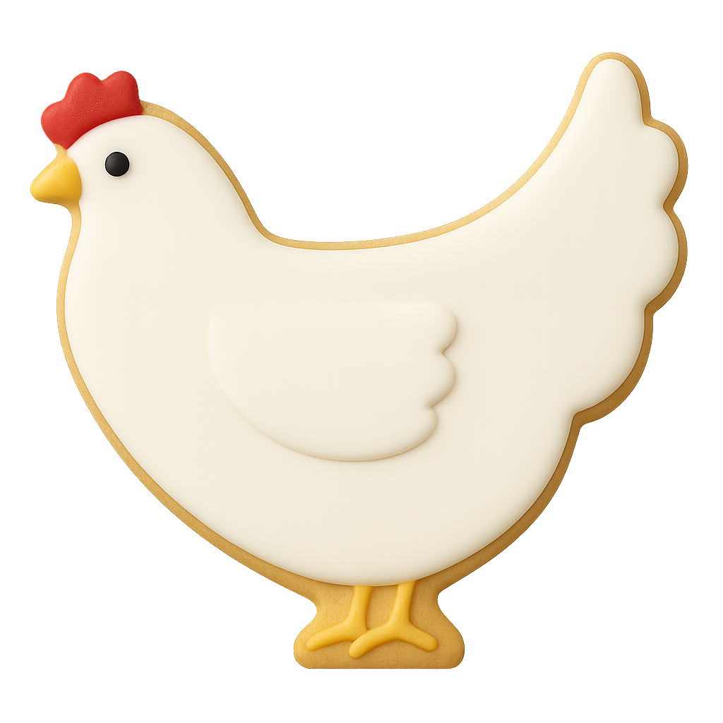 Chicken Cookie Cutter 3.75 in B1186