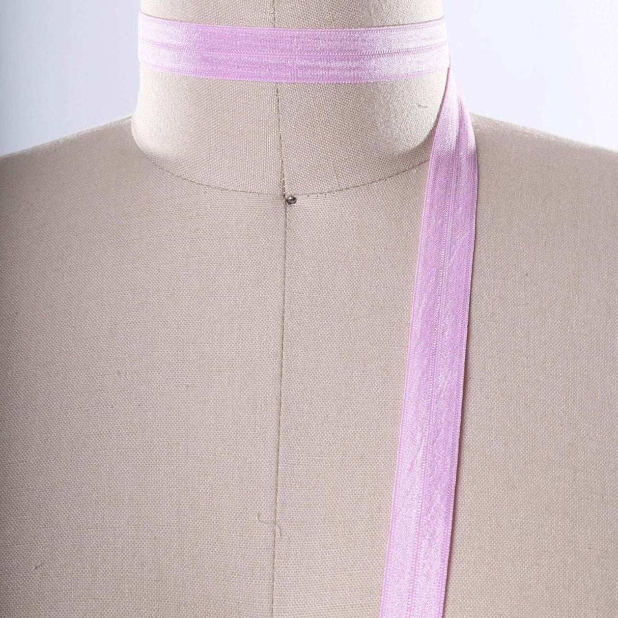 5/8" 3 Yards Baby Pink Fold Over Elastic Trim Soft Stretch Sewing Ribbon