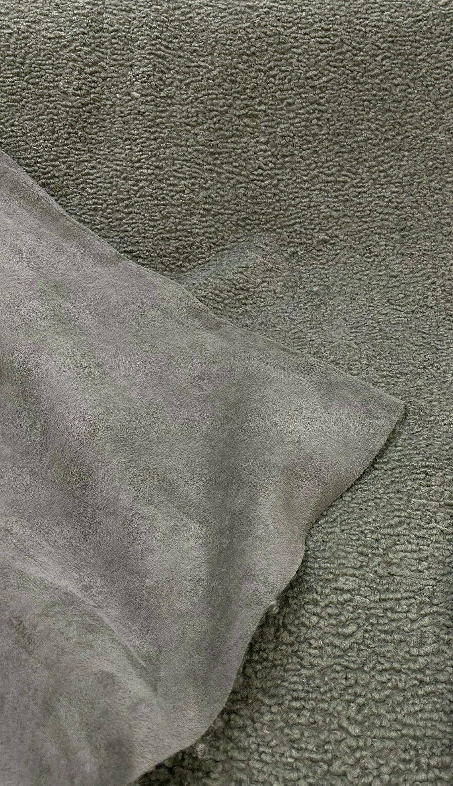 Italian Faux Sheepskin Fabric - Gray, 54" Width (1 Yard)