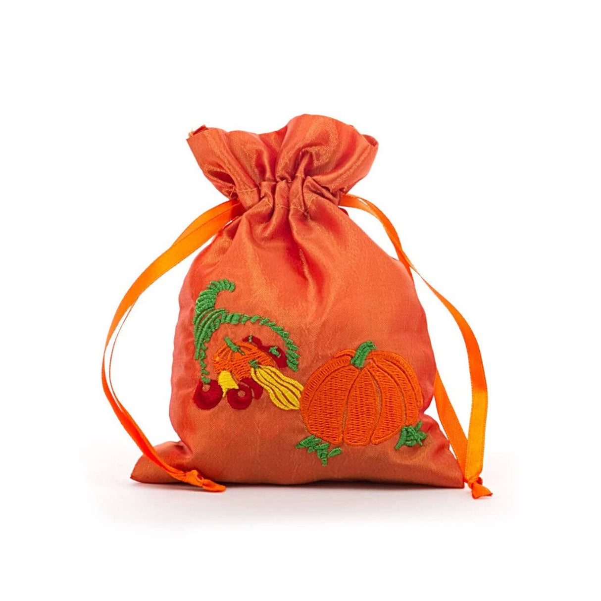 Pumpkin Taffeta Bag 5" x 6.5" Stylish and Durable