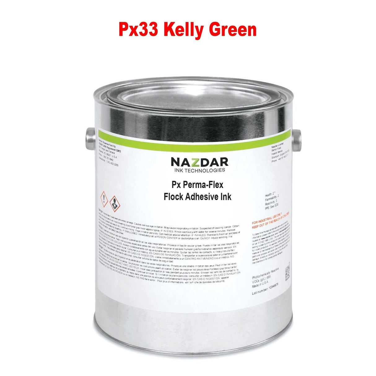 Nazdar Px Perma-Flex Flock Adhesive Ink Quality for Printing