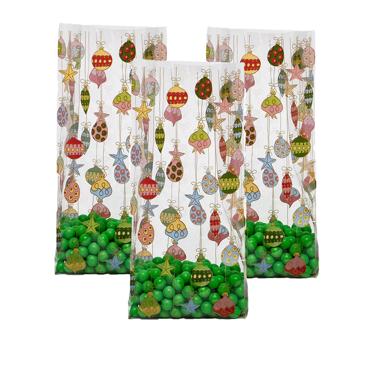 Christmas Themed Cello 5” x 3” x 11.5” Gift Packaging