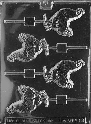 Rooster Lolly Chocolate Mold - LPA019