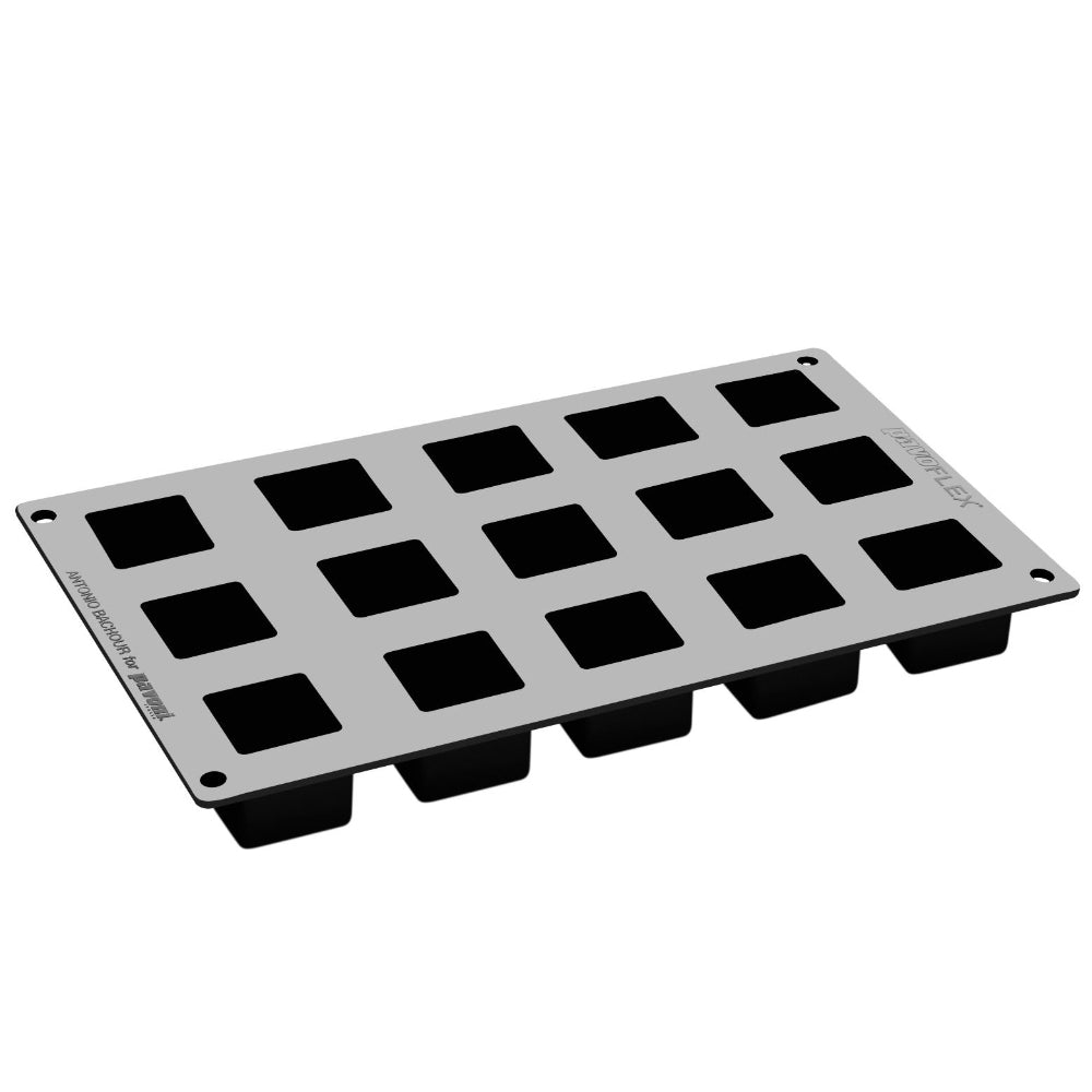 Pavoni Pavoflex PX3220 TEATIME CUBE40 Silicone Mold, 15 Cavities