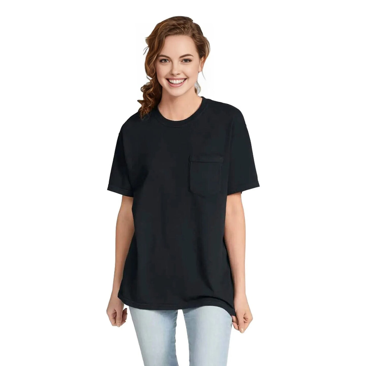 Comfort Colors® Garment-Dyed Heavyweight Pocket Crewneck Short Sleeve T-Shirt