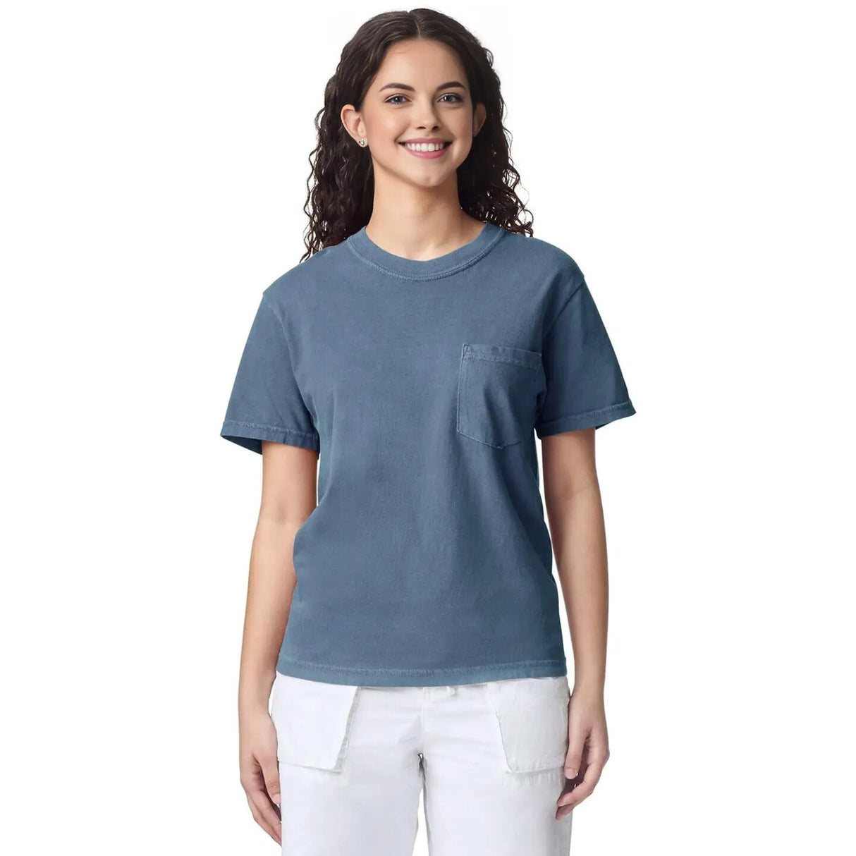 Comfort Colors® Garment-Dyed Heavyweight Pocket Crewneck Short Sleeve T-Shirt