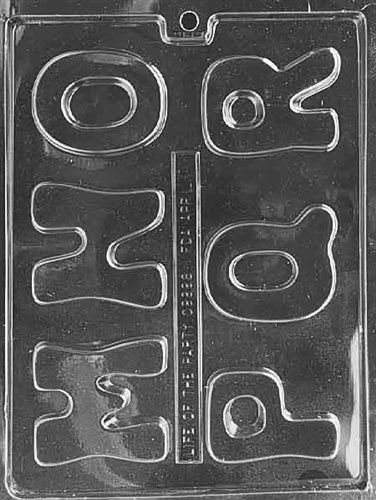 Letters M-N-O-P-Q-R Chocolate Mold - LPL006