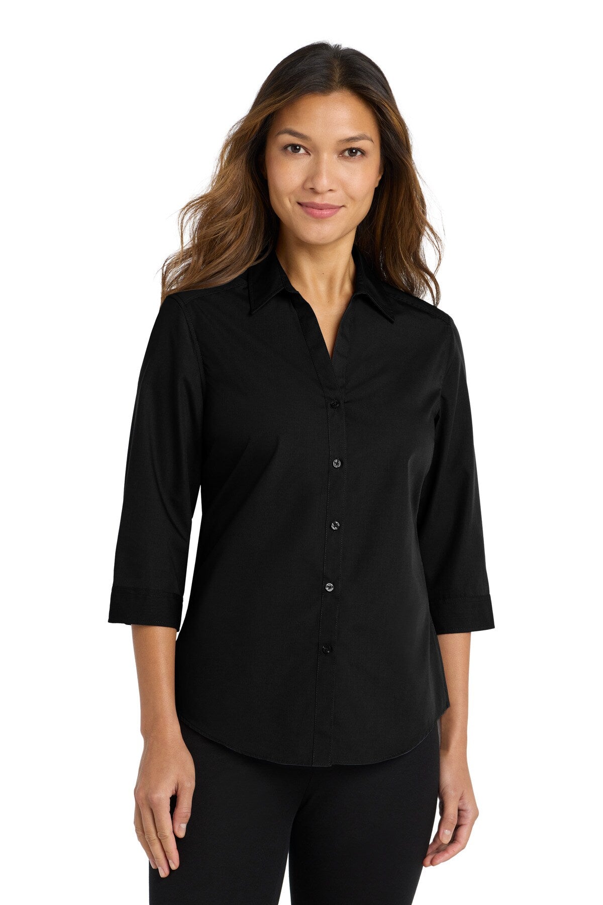 Port Authority® Carefree Poplin Shirt Womens Shirt