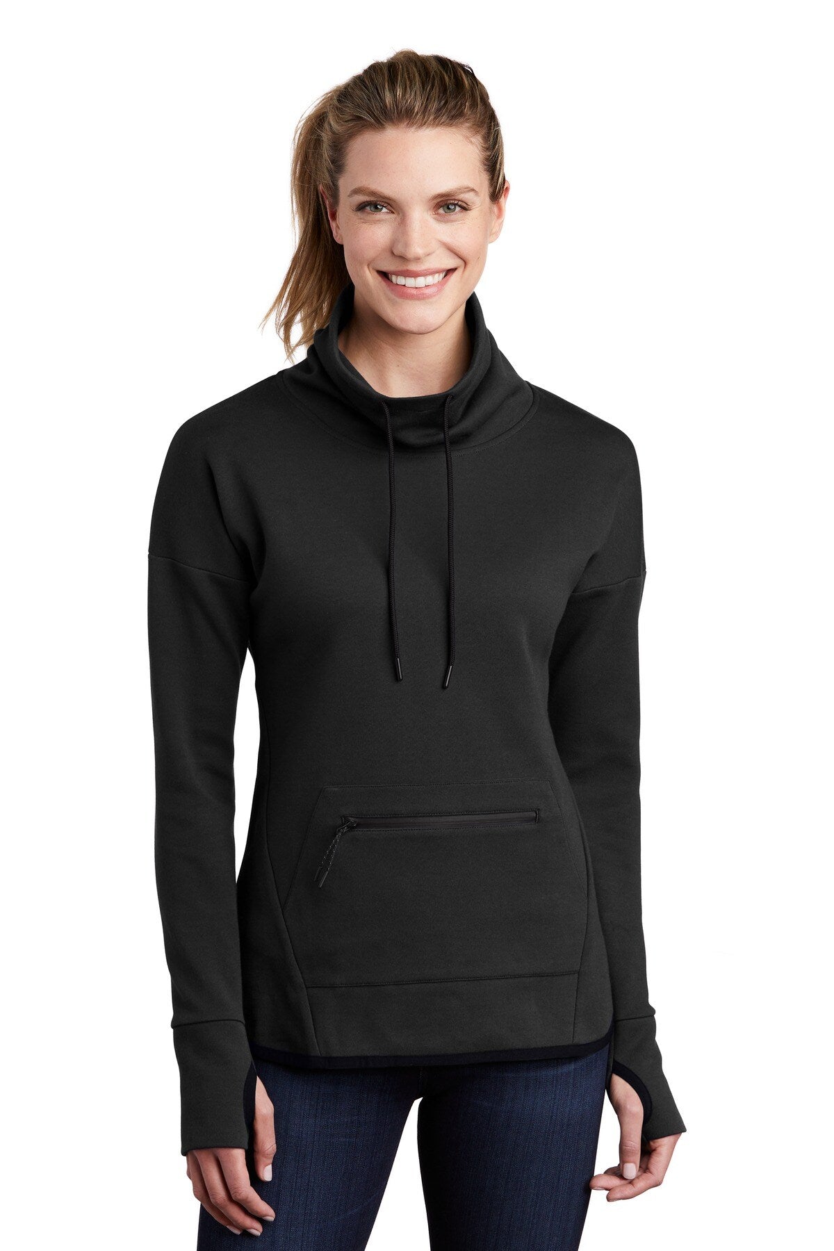 Sport-Tek® Triumph Cowl Neck Womens Pullover