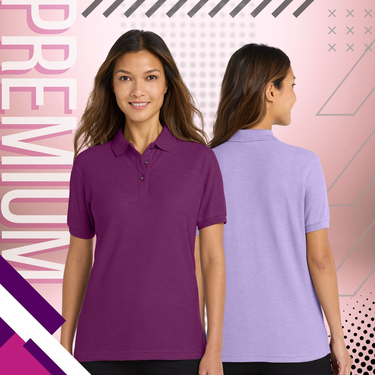 Port Authority® Women's Silk Touch Polo Comfortable Classic Soft Durable