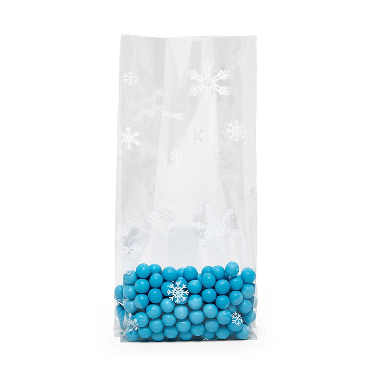 Patterned Christmas Cello Bags 4” x 2.5” x 9.5” Perfect for Treats