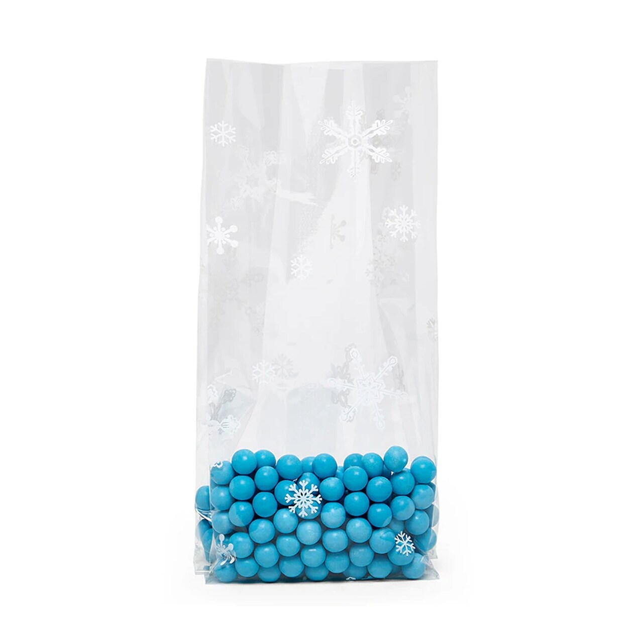 Patterned Christmas Cello Bags 4” x 2.5” x 9.5” Perfect for Treats