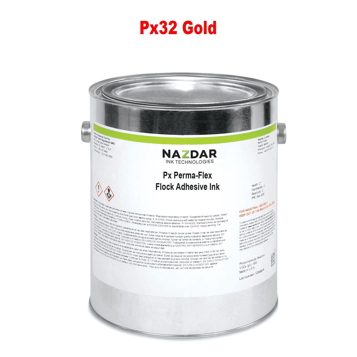 Nazdar Px Perma-Flex Flock Adhesive Ink Quality for Printing