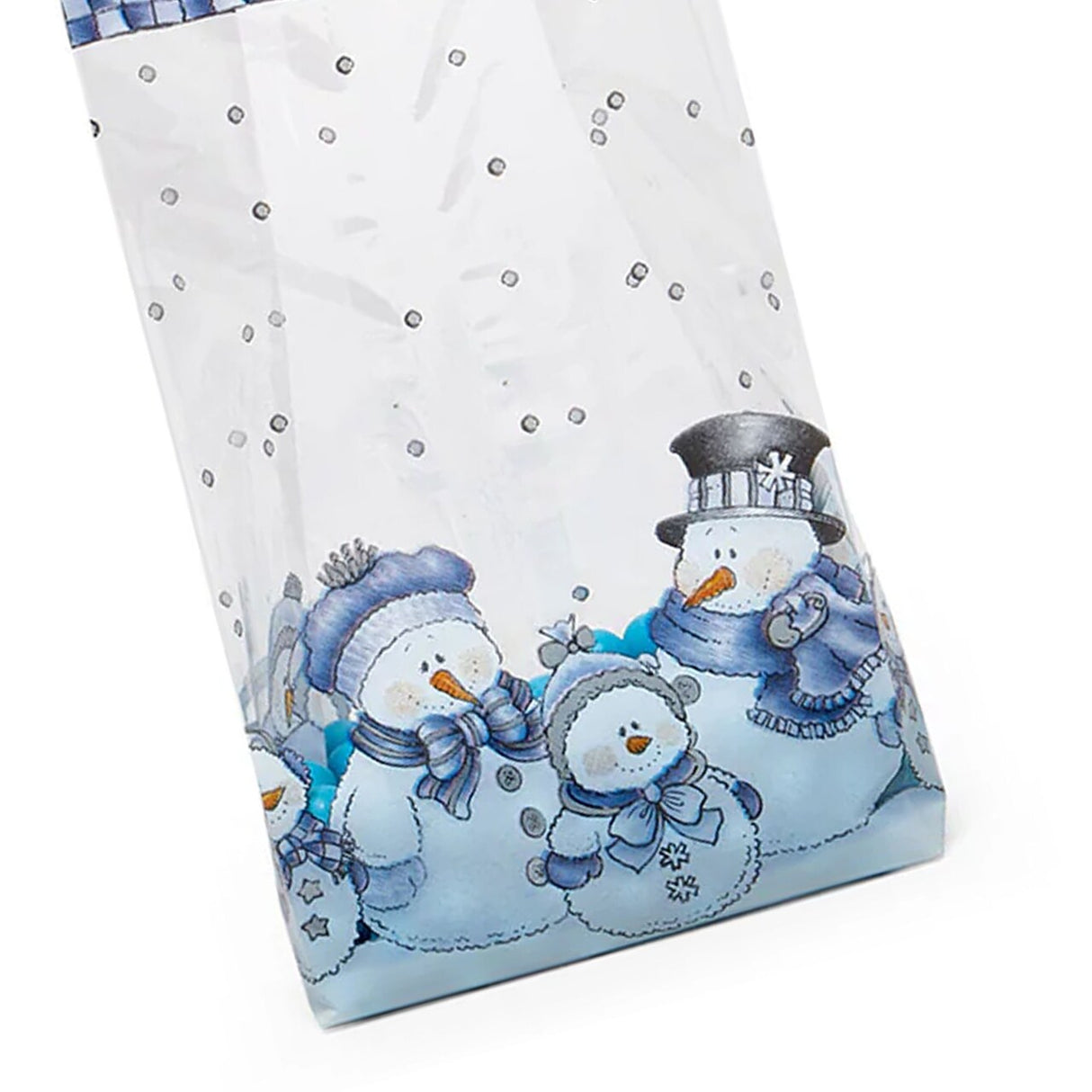 Holiday Pattern Cello Bags for Gifts 4” x 2.5” x 9.5”