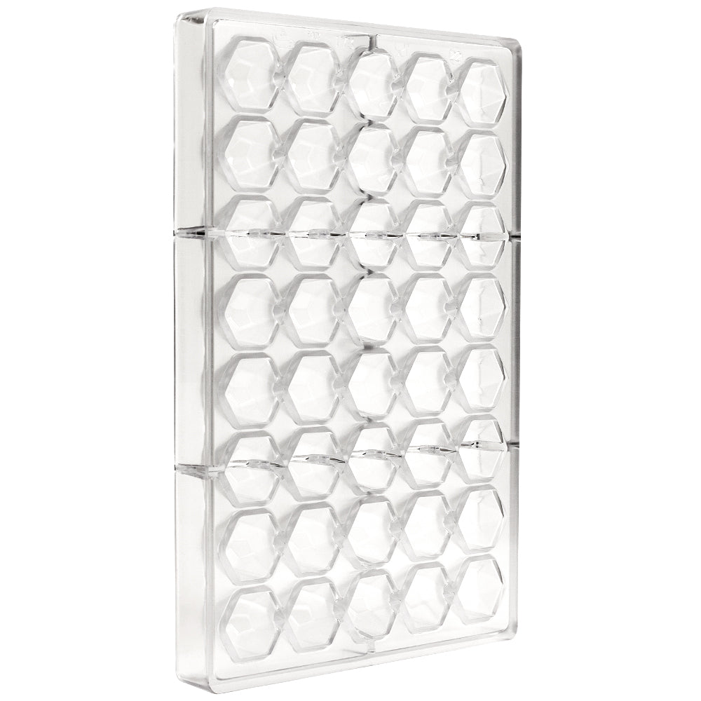Polycarbonate Chocolate Mold Geodesic Dome 30mm Diam x 20mm High 40 Cavities