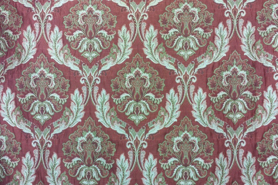 1 Yard Leesburg Upholstery Fabric with Striking Repeat Design