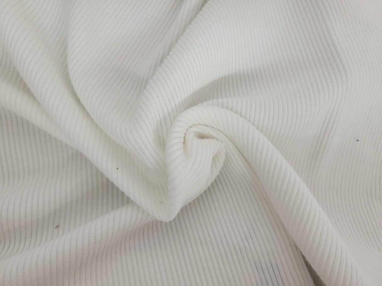 Organic Cotton Tencel Rib Knit Off White