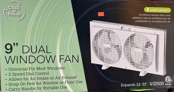 9" Dual Window Fan