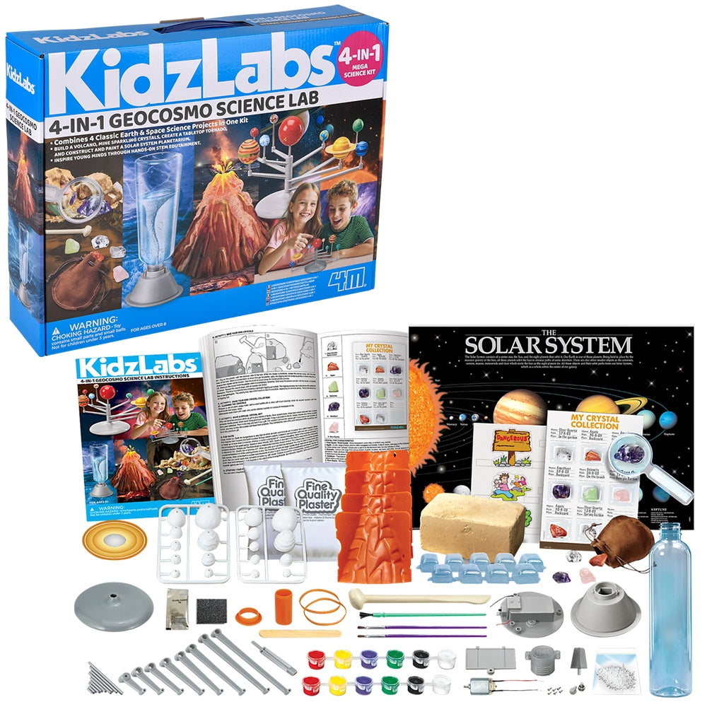 Earth Science Kit for Kids (4 Experiments)