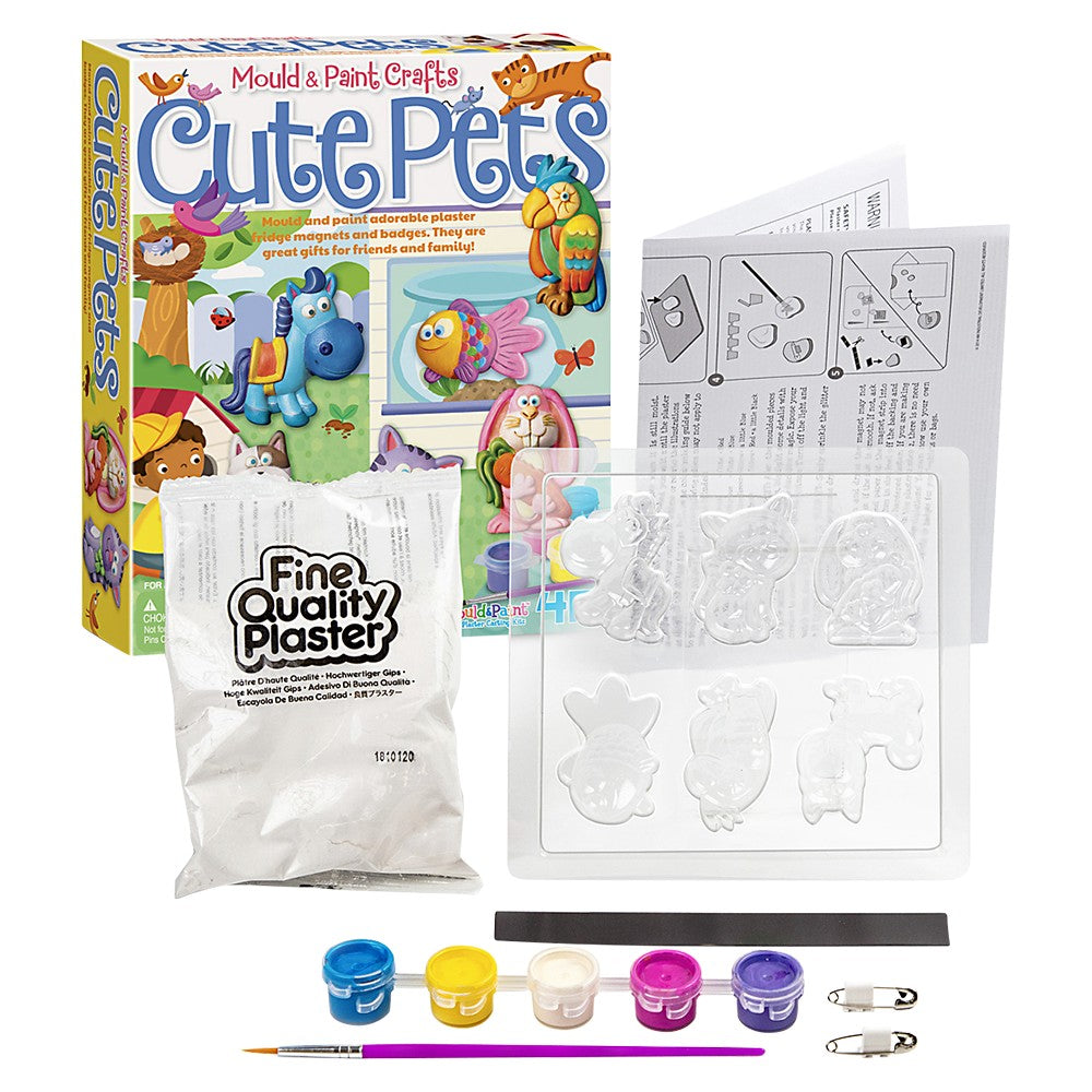 Mould & Paint Cute Pets Craft Kit