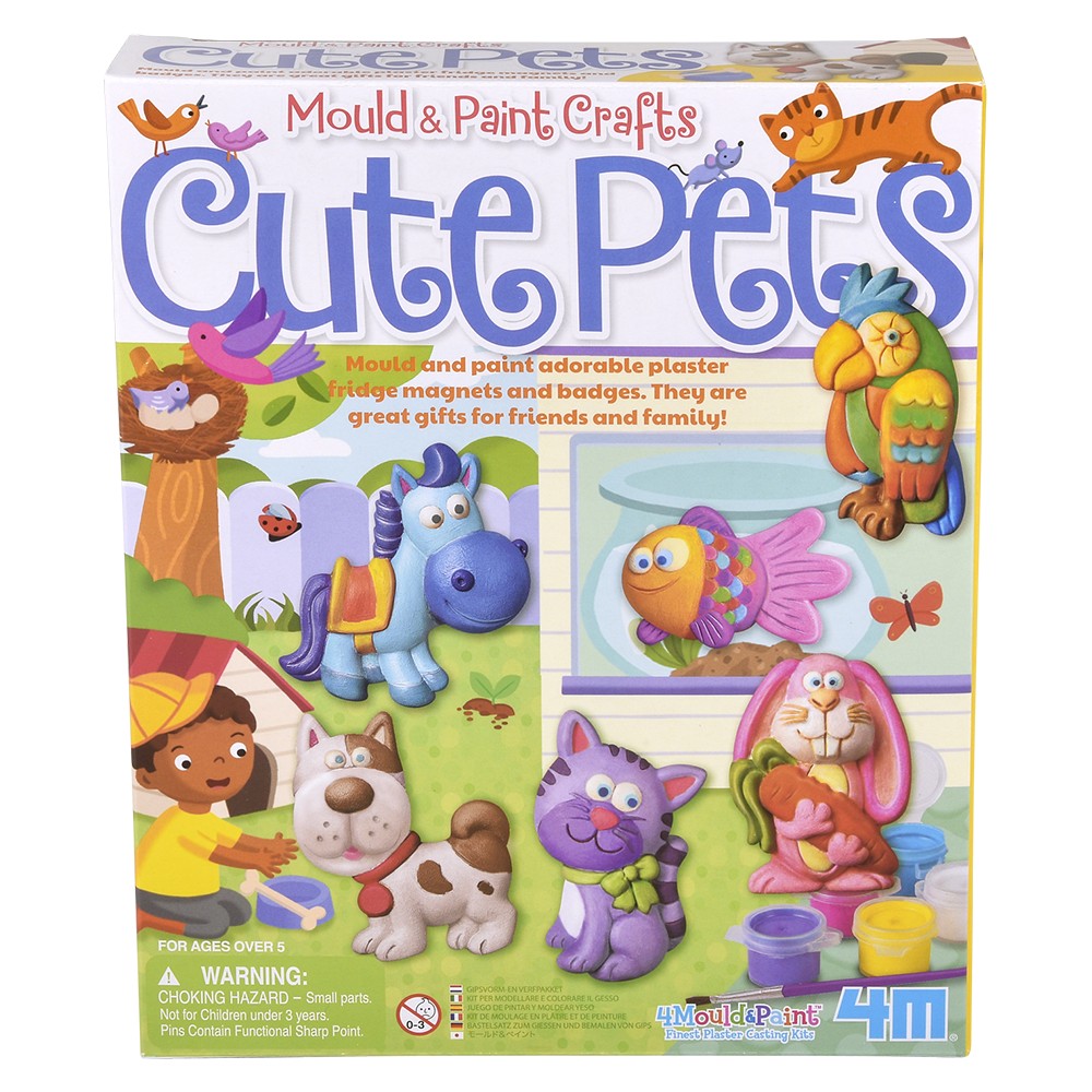 Mould & Paint Cute Pets Craft Kit
