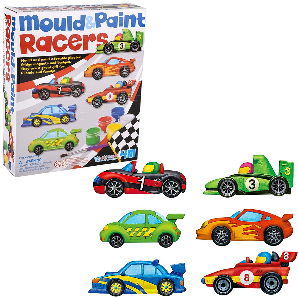 Mould & Paint Racers DIY Craft Kit