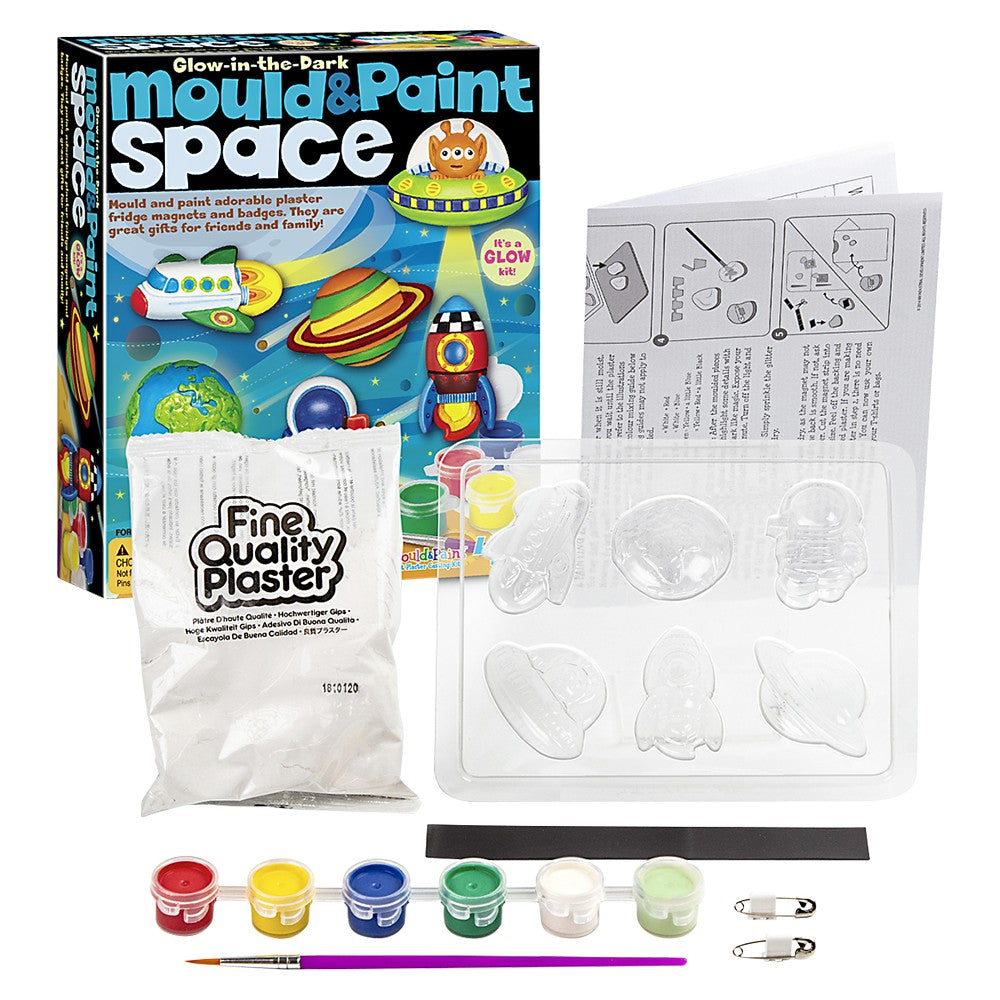Glow-In-The-Dark Space Mould & Paint Kit