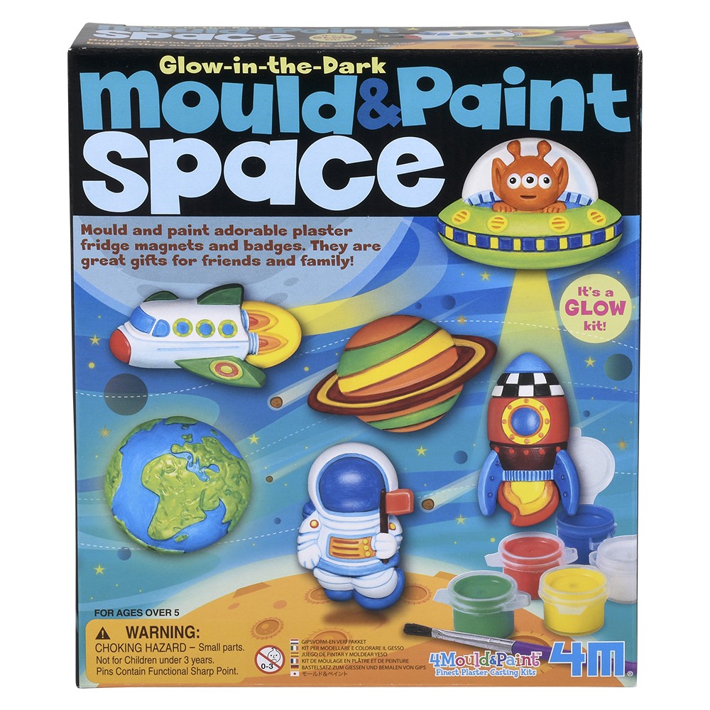 Glow-In-The-Dark Space Mould & Paint Kit